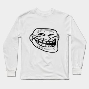 Troll face lol omegalul funny meme twitch dank troll meme face 2012 Long Sleeve T-Shirt